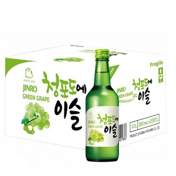[Carton of 20] Jinro Green Grape Soju